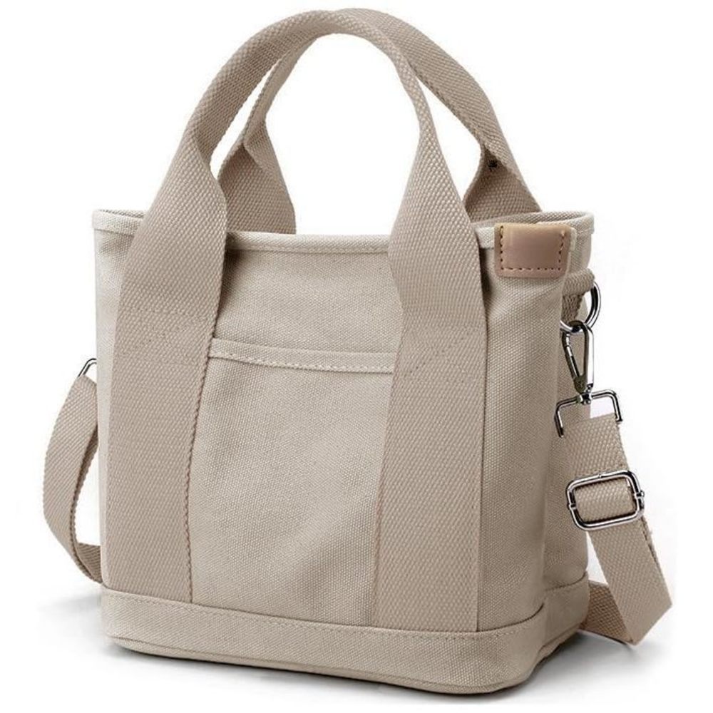 Small Tote Bag With Zier Tote Bag Canvas Crossbody Bag Shoulder :o)